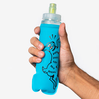 Soft Flask Bottle- Feral Hare Blue