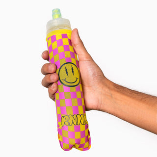 Soft Flask Bottle- Checkered Lime 2 PACK