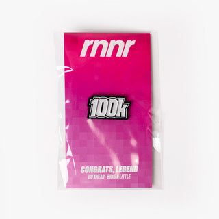 Distance Enamel Pin 100k