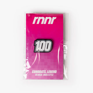 Distance Enamel Pin 100M