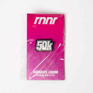 Distance Enamel Pin 50k
