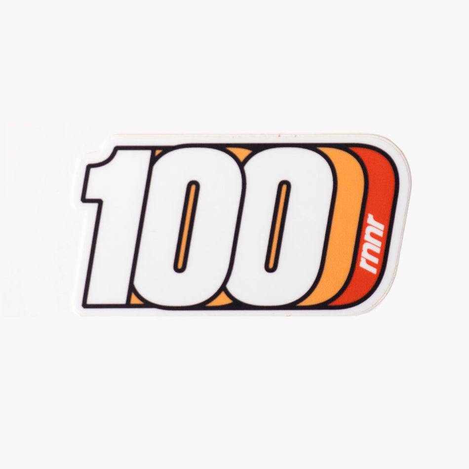 Vinyl Sticker-100 Miler – rnnr