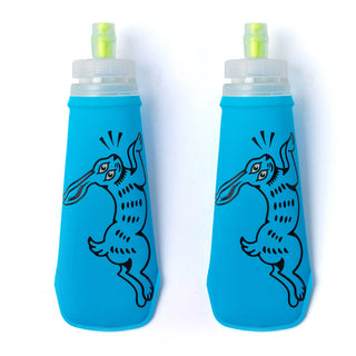 Soft Flask Bottle- Feral Hare Blue 2 PACK