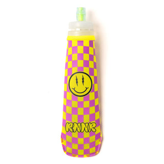 Soft Flask Bottle- Checkered Lime