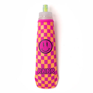 Soft Flask Bottle- Checkered Pink