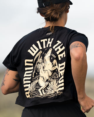 Limited Edition: "Running With The Devil" Cropped Performance Tee