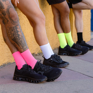 Marathon Crew Sock- Basic Pink