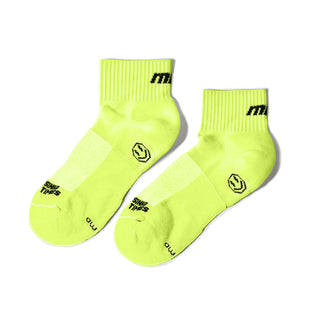 Quarter Crew Sock- Basic Lime