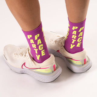Marathon Crew Sock- Party Pace Purple