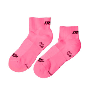 Quarter Crew Sock- Basic Pink