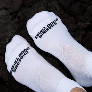 Quarter Crew Sock- Basic White