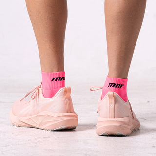 Quarter Crew Sock- Basic Pink
