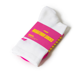 Marathon Crew Sock: Freshman White